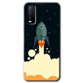 Vivo Y20S Space Smoke Baskılı Uyumlu Silikon Kılıf