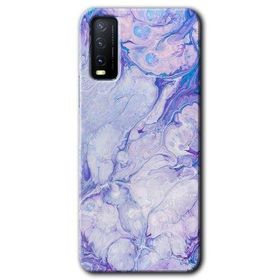 Vivo Y20S Spots Lilac Baskılı Uyumlu Silikon Kılıf
