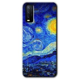 Vivo Y20S Starry Night Baskılı Uyumlu Silikon Kılıf