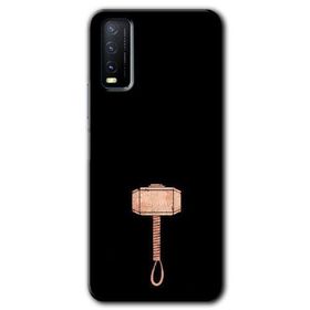 Vivo Y20S Thor Çekiç Baskılı Uyumlu Silikon Kılıf