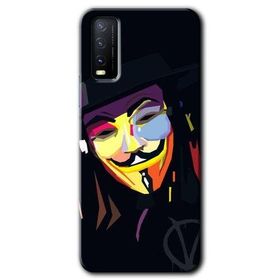 Vivo Y20S Vendetta Baskılı Uyumlu Silikon Kılıf