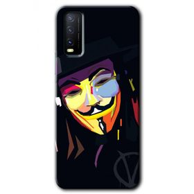 Vivo Y20S Vendetta Baskılı Uyumlu Silikon Kılıf