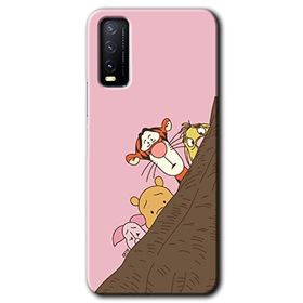 Vivo Y20S Winnie the Pooh Baskılı Uyumlu Silikon Kılıf