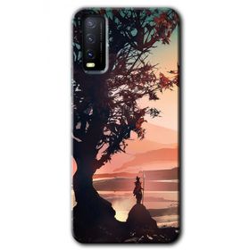 Vivo Y20S Yalnız Savaşcı Baskılı Uyumlu Silikon Kılıf