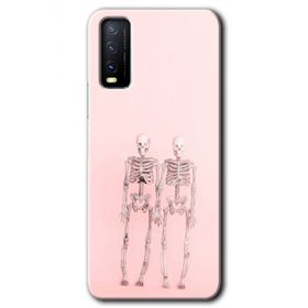 Vivo Y20S Yaşayan Çift Baskılı Uyumlu Silikon Kılıf