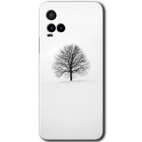 Vivo Y21 Alone Tree Baskılı Uyumlu Silikon Kılıf