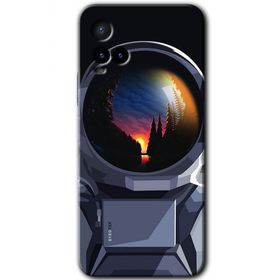 Vivo Y21 Astronot Baskılı Uyumlu Silikon Kılıf