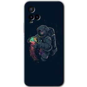 Vivo Y21 Astronot Kıyafeti Baskılı Uyumlu Silikon Kılıf
