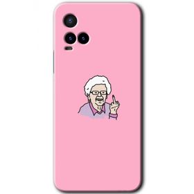 Vivo Y21 Bad Grandmother Baskılı Uyumlu Silikon Kılıf