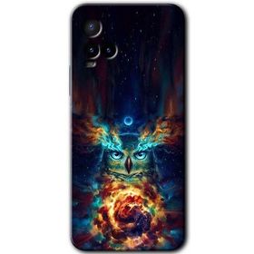 Vivo Y21 Ballı Baykuş Baskılı Uyumlu Silikon Kılıf