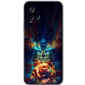 Vivo Y21 Ballı Baykuş Baskılı Uyumlu Silikon Kılıf