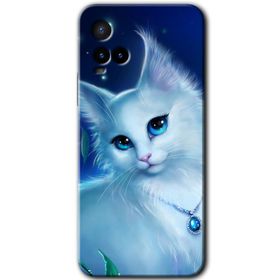 Vivo Y21 Cat Glance Baskılı Uyumlu Silikon Kılıf