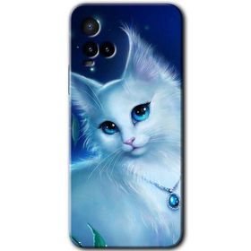 Vivo Y21 Cat Glance Baskılı Uyumlu Silikon Kılıf