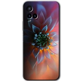 Vivo Y21 Çiçek Motif Baskılı Uyumlu Silikon Kılıf
