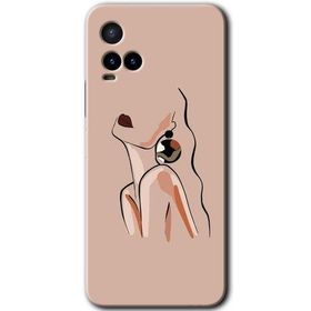 Vivo Y21 Çizim Silüet Baskılı Uyumlu Silikon Kılıf