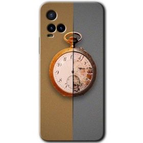 Vivo Y21 Clocks Artwork Baskılı Uyumlu Silikon Kılıf