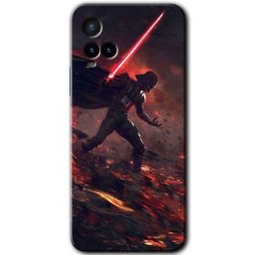 Vivo Y21 Darh Vader Wars Baskılı Uyumlu Silikon Kılıf
