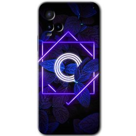 Vivo Y21 Dark Neon Yaprak Ö Harfi Baskılı Uyumlu Silikon Kılıf