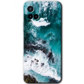 Vivo Y21 Deniz Kıyısı Baskılı Uyumlu Silikon Kılıf