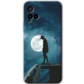 Vivo Y21 Dolunay Yalnızlık Baskılı Uyumlu Silikon Kılıf