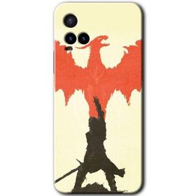 Vivo Y21 Dragon Hunter 1 Baskılı Uyumlu Silikon Kılıf