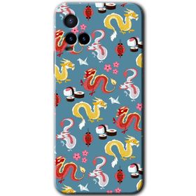 Vivo Y21 Exlusive Design 4 Baskılı Uyumlu Silikon Kılıf