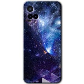 Vivo Y21 Galaksi Baskılı Uyumlu Silikon Kılıf