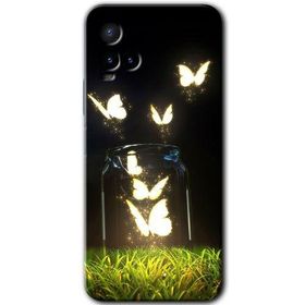 Vivo Y21 Işıklı Kelebekler Baskılı Uyumlu Silikon Kılıf