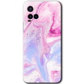 Vivo Y21 Kabarmış Leke Baskılı Uyumlu Silikon Kılıf