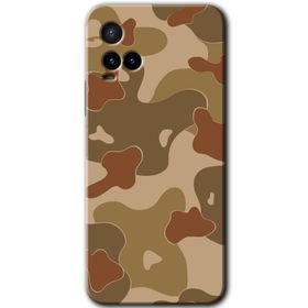 Vivo Y21 Kamuflaj 10 Baskılı Uyumlu Silikon Kılıf