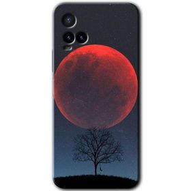 Vivo Y21 Kanlı Ay Baskılı Uyumlu Silikon Kılıf