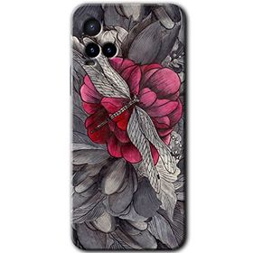 Vivo Y21 kelebek Ömrü Baskılı Uyumlu Silikon Kılıf