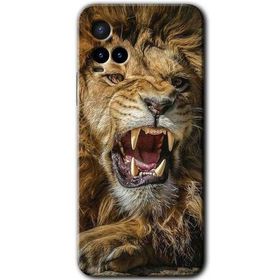 Vivo Y21 King Lion Baskılı Uyumlu Silikon Kılıf