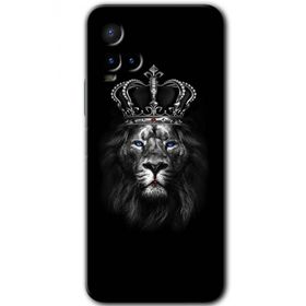 Vivo Y21 King Lion Baskılı Uyumlu Silikon Kılıf