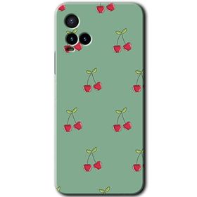 Vivo Y21 Kiraz Berry Baskılı Uyumlu Silikon Kılıf