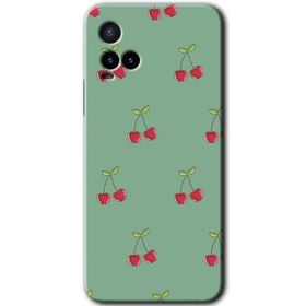 Vivo Y21 Kiraz Berry Baskılı Uyumlu Silikon Kılıf