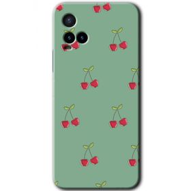 Vivo Y21 Kiraz Berry Baskılı Uyumlu Silikon Kılıf