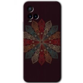 Vivo Y21 Mandala Flower Wal Baskılı Uyumlu Silikon Kılıf