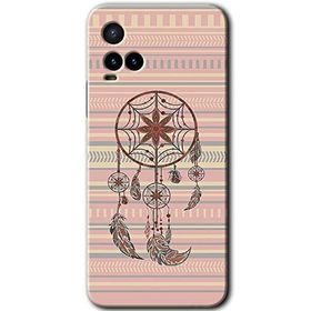 Vivo Y21 Mandala Retro Baskılı Uyumlu Silikon Kılıf