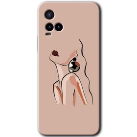 Vivo Y21 Mat Çiçek Baskılı Uyumlu Silikon Kılıf