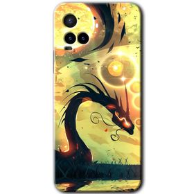 Vivo Y21 Mat Çiçek Baskılı Uyumlu Silikon Kılıf