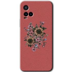 Vivo Y21 Mat Çiçek Baskılı Uyumlu Silikon Kılıf