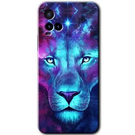 Vivo Y21 Neon Lion Baskılı Uyumlu Silikon Kılıf