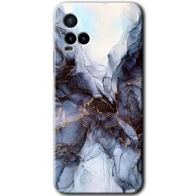 Vivo Y21 Otantik Mermer Baskılı Uyumlu Silikon Kılıf