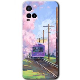Vivo Y21 Rails Paint Baskılı Uyumlu Silikon Kılıf
