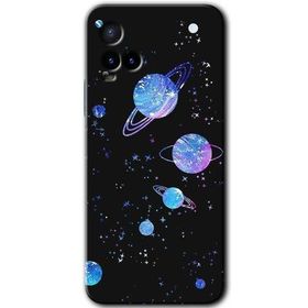 Vivo Y21 Samanyolu Galaksi Baskılı Uyumlu Silikon Kılıf