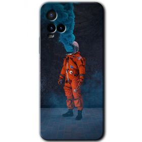 Vivo Y21 Smoke Astronot Baskılı Uyumlu Silikon Kılıf
