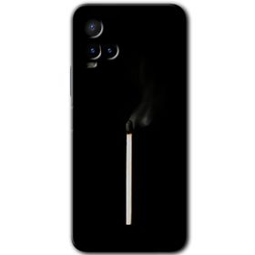 Vivo Y21 Sönmüş Kibrit Baskılı Uyumlu Silikon Kılıf