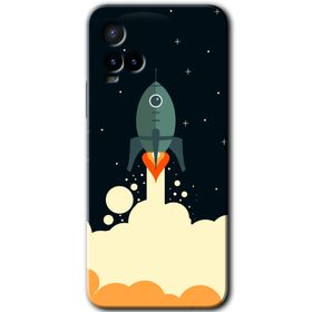 Vivo Y21 Space Smoke Baskılı Uyumlu Silikon Kılıf