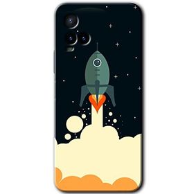 Vivo Y21 Space Smoke Baskılı Uyumlu Silikon Kılıf